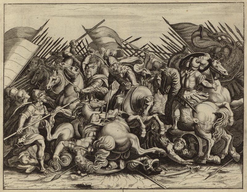 Alexander kämpft gegen Demetrius und Jonathan gegen Apollonius von European School