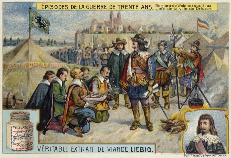 Bernhard von Sachsen-Weimar erhält die Schlüssel zur Stadt Breisach, 1638 von European School