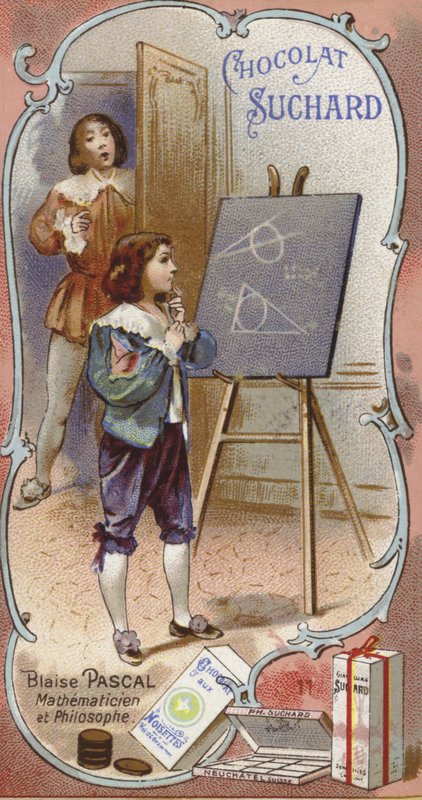 Blaise Pascal, französischer Physiker und Mathematiker, als Kind von European School