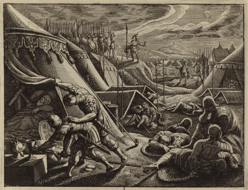 David nimmt Sauls Speer und Wasserkrug von European School
