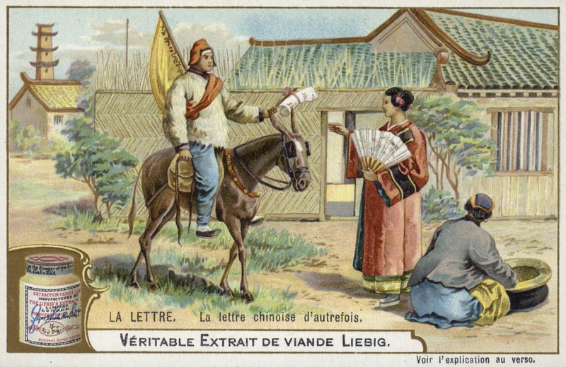 Briefzustellung in alten Zeiten, China von European School