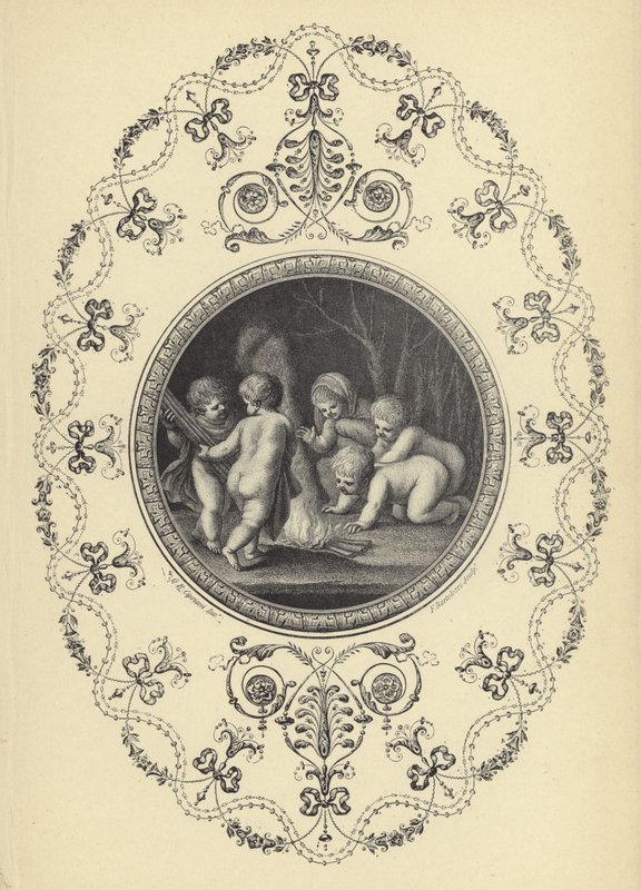 Illustration aus Michael Angelo Pergolesis Buch der Ornamente von European School