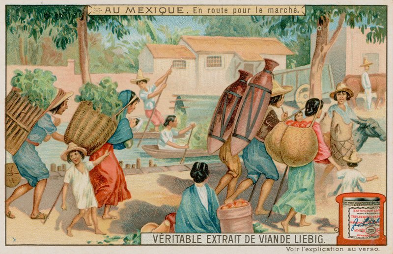 Mexikaner auf dem Weg zum Markt von European School
