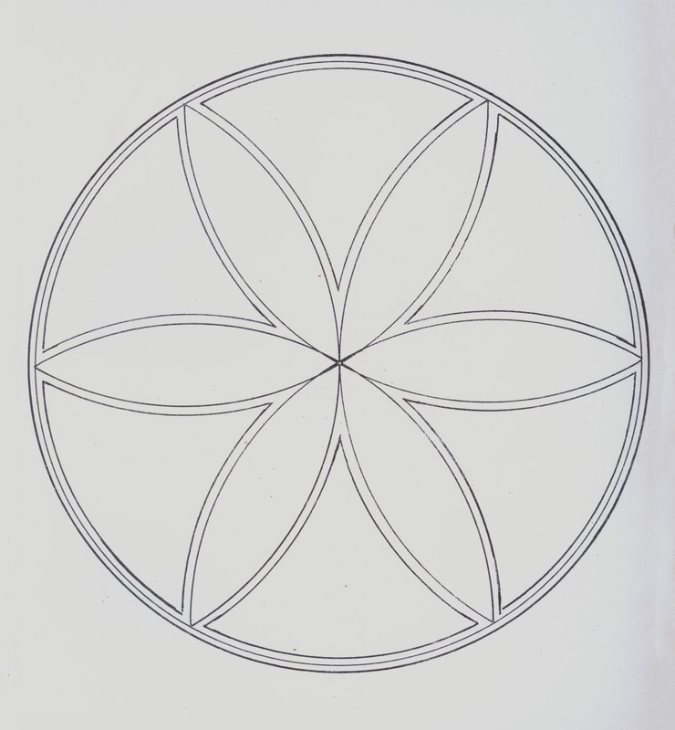 Seite aus einem Buch zur Aufbewahrung einer persönlichen Sammlung von Wappen und Monogrammen von European School