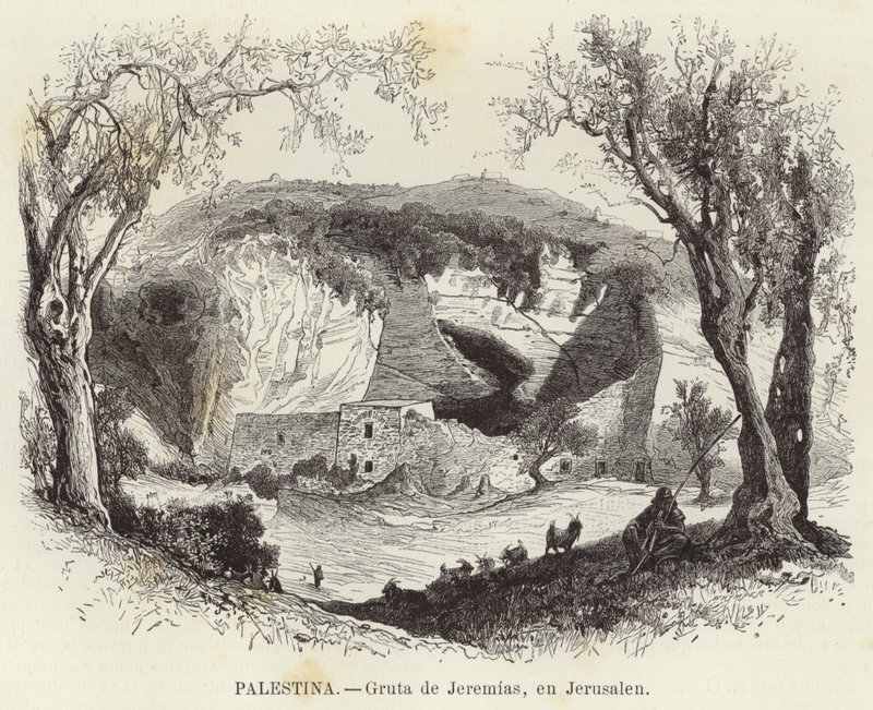 Palästina, Grotte von Jeremia in Jerusalem von European School