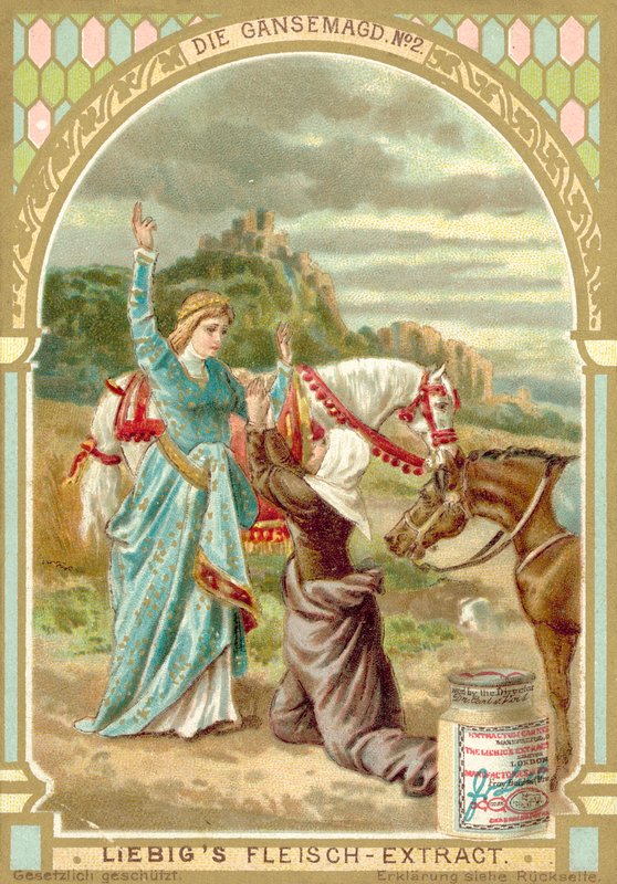 Szene aus dem Märchen Die Gänsemagd der Brüder Grimm von European School
