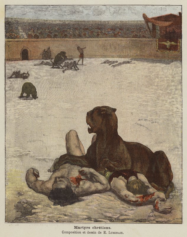 Christliche Märtyrer von Evariste Vital Luminais
