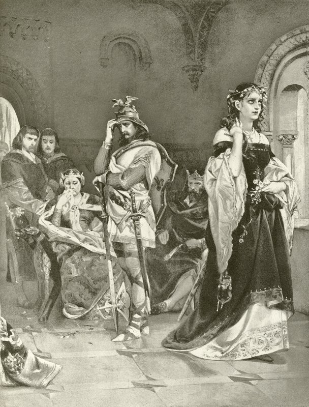Hamlet. Akt IV, Szene V (Gravur) von Felix Octavius Carr Darley