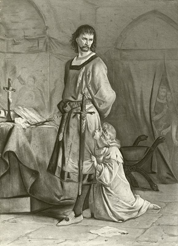 König Johann. Akt IV, Szene I (Gravur) von Felix Octavius Carr Darley