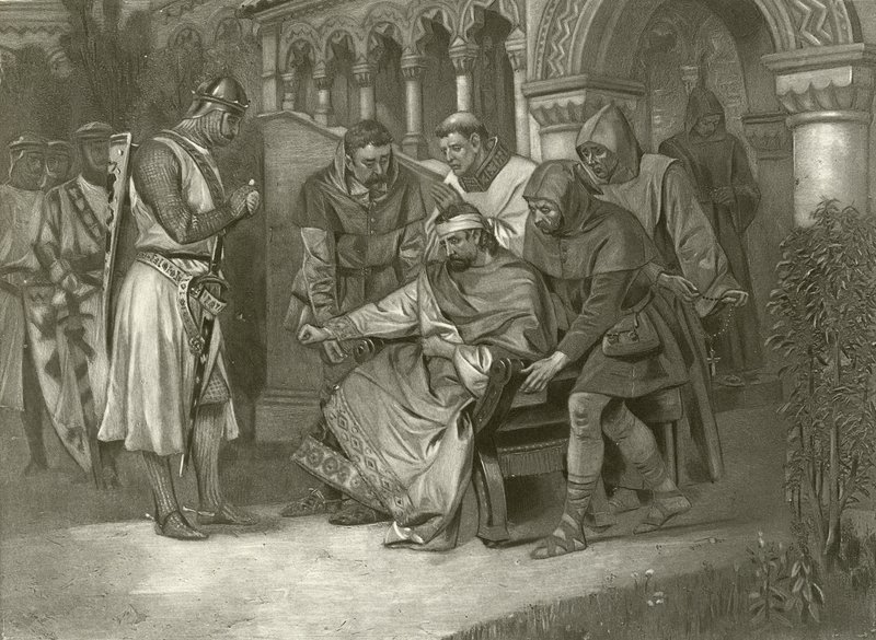 König Johann. Akt V, Szene VII von Felix Octavius Carr Darley