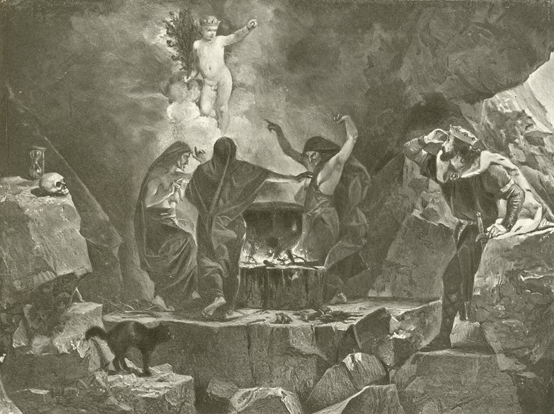 Macbeth. Akt IV, Szene I von Felix Octavius Carr Darley