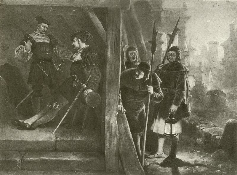 Viel Lärm um nichts. Akt III-Szene III von Felix Octavius Carr Darley