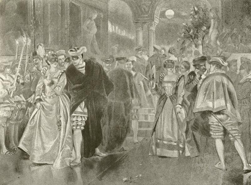 Viel Lärm um nichts. Akt II, Szene I (Gravur) von Felix Octavius Carr Darley