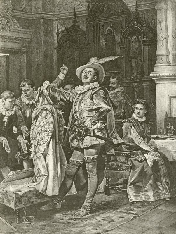 Der Widerspenstigen Zähmung. Akt IV, Szene III von Felix Octavius Carr Darley