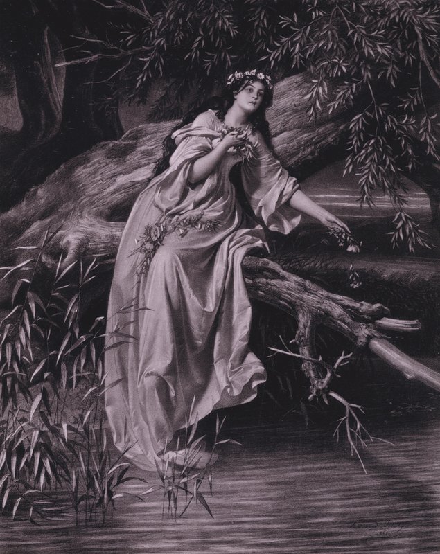 Szene aus Shakespeares Hamlet (Akt IV, Szene 7) von Ferdinand the Elder Piloty