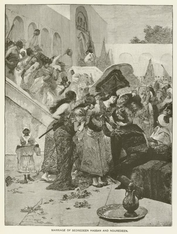 Die Hochzeit von Bedredeen Hassan und Nouredeen von Fernand Cormon