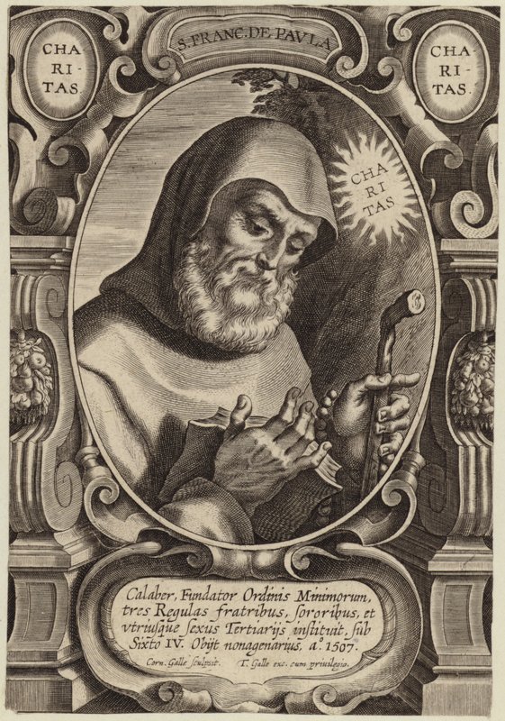 Porträt von Sankt Franziskus von Paola von Flemish School