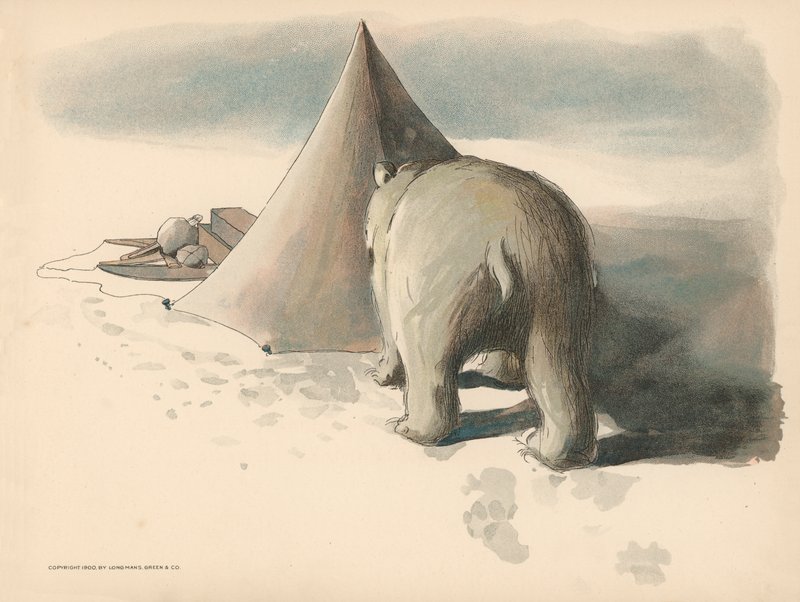 Illustration für Die Golliwoggs Polarabenteuer von Florence K. Upton
