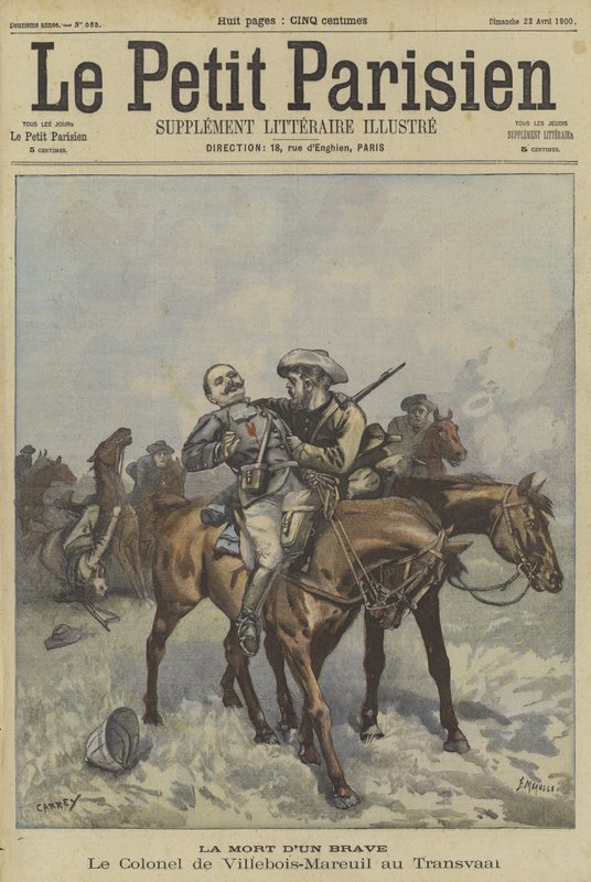 Tod von Oberst Villebois-Mareuil in Transvaal von Fortune Louis Meaulle