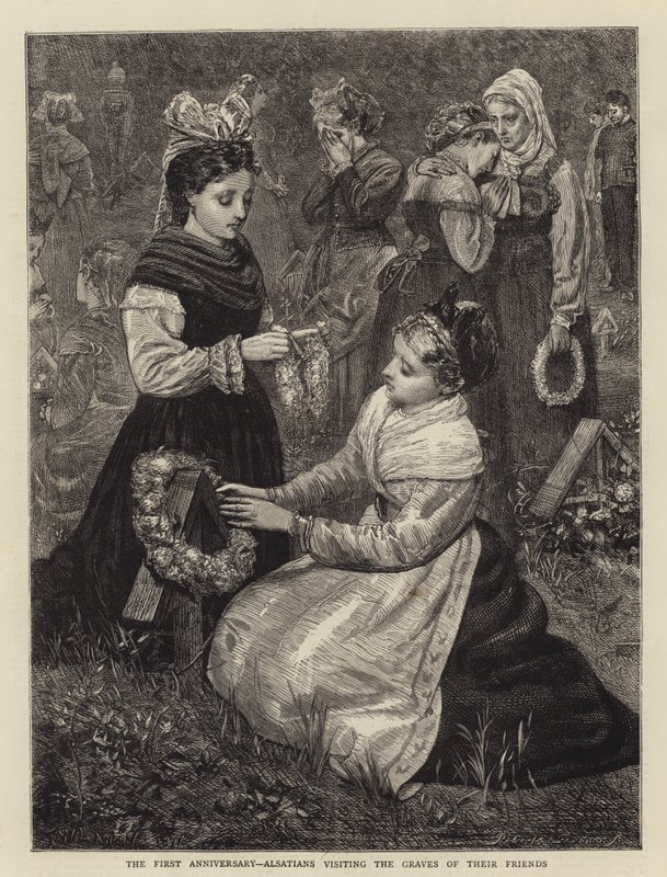Der erste Jahrestag, Elsässer besuchen die Gräber ihrer Freunde von Francis Wilfred Lawson