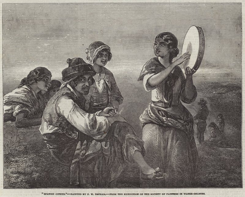 Spanische Zigeuner von Francis William Topham
