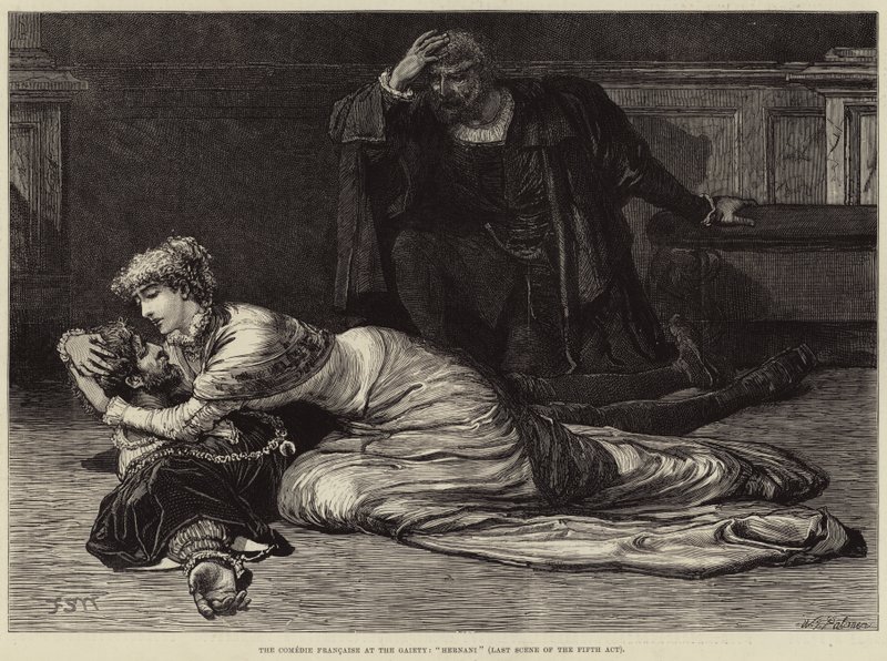 Die Comédie-Française im Gaiety, Hernani, letzte Szene des fünften Aktes von Francis S. Walker