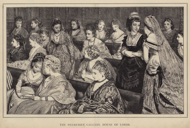 Die Galerie der Peeressen, House of Lords von Francis Wilfred Lawson