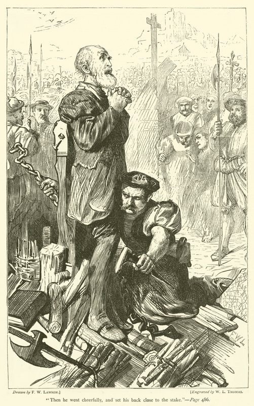 Dann ging er fröhlich und lehnte seinen Rücken dicht an den Pfahl von Francis Wilfred Lawson