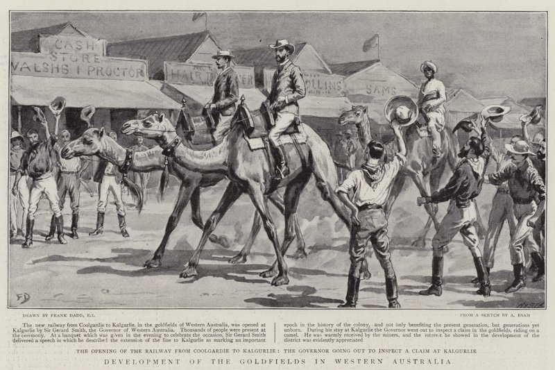 Entwicklung der Goldfelder in Westaustralien von Frank Dadd