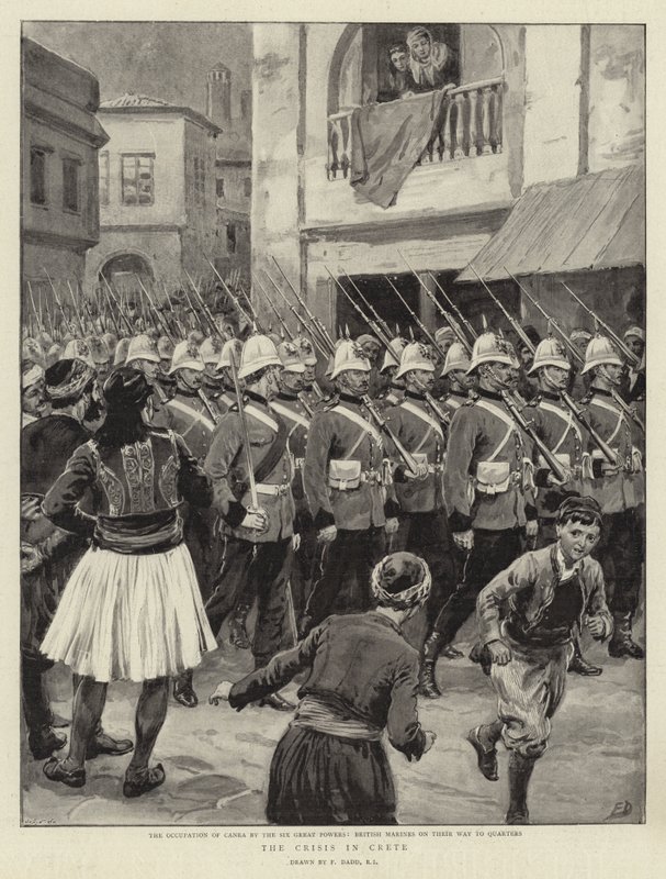 Die Krise auf Kreta von Frank Dadd