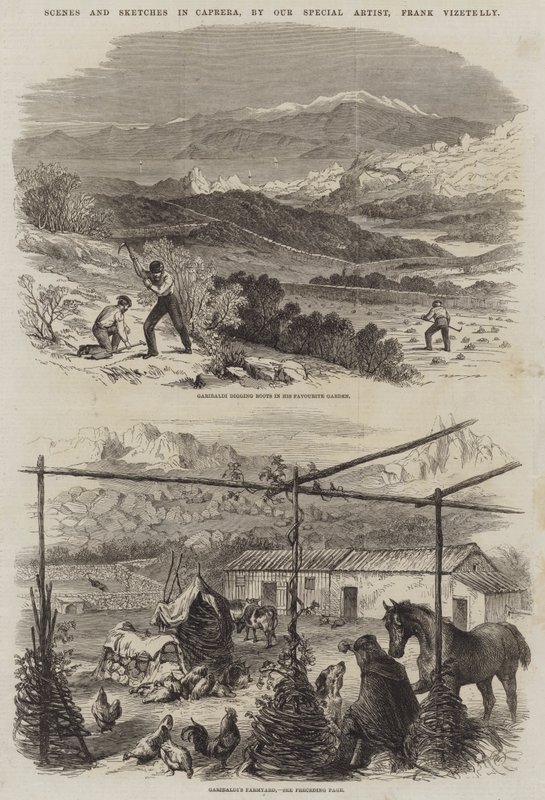 Szenen und Skizzen in Caprera von Frank Vizetelly