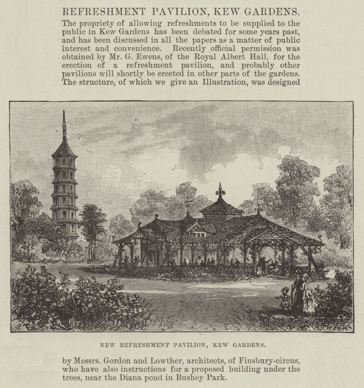 Neuer Erfrischungspavillon, Kew Gardens von Frank Watkins