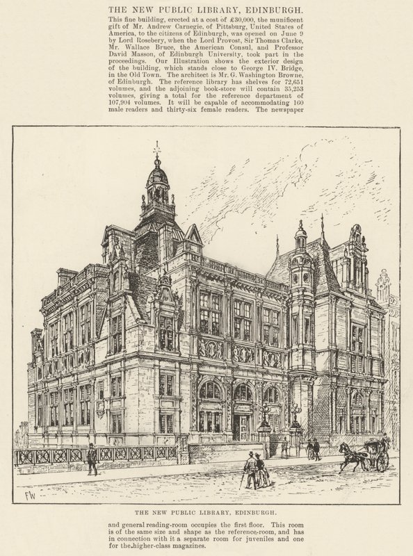 Die neue öffentliche Bibliothek, Edinburgh von Frank Watkins