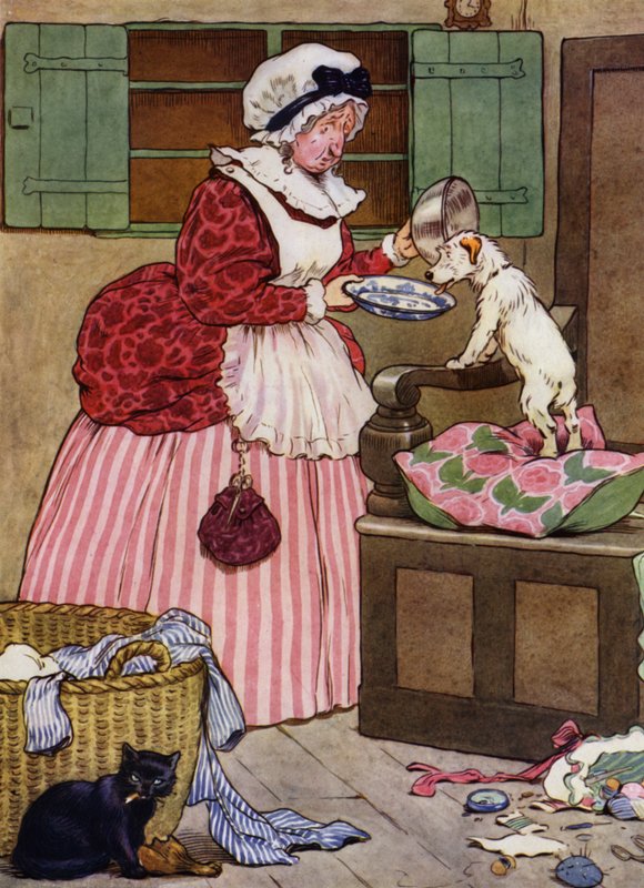 Illustration für Alte Mutter Hubbard von Frank Adams
