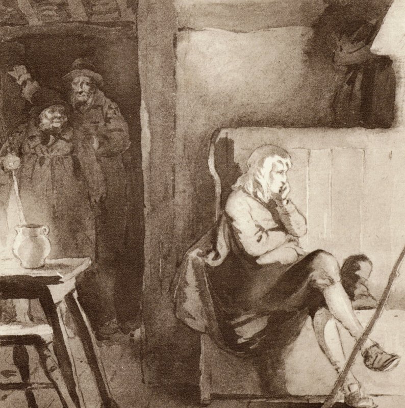Illustration für Der Gelehrte Zigeuner von Matthew Arnold von Frank Adams