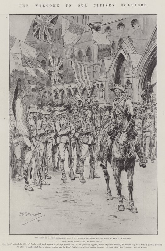 Der Empfang unserer Bürger-Soldaten von Frank Algenon Stewart