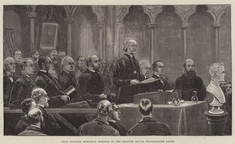 Dean Stanley Gedenkversammlung im Kapitelhaus, Westminster Abbey von Frank Dadd