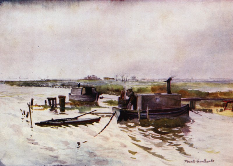 Norfolk Broads: Hausboote der Punt-Schützen auf Breydon von Frank Southgate