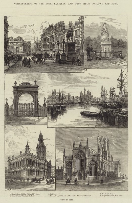 Beginn der Hull, Barnsley und West Riding Railway und Dock von Frank Watkins