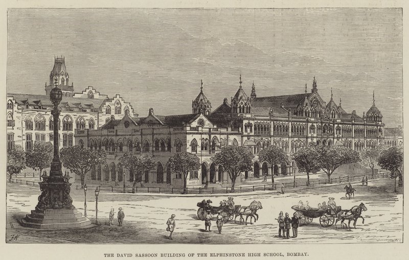 Das David Sassoon Gebäude der Elphinstone High School, Bombay von Frank Watkins