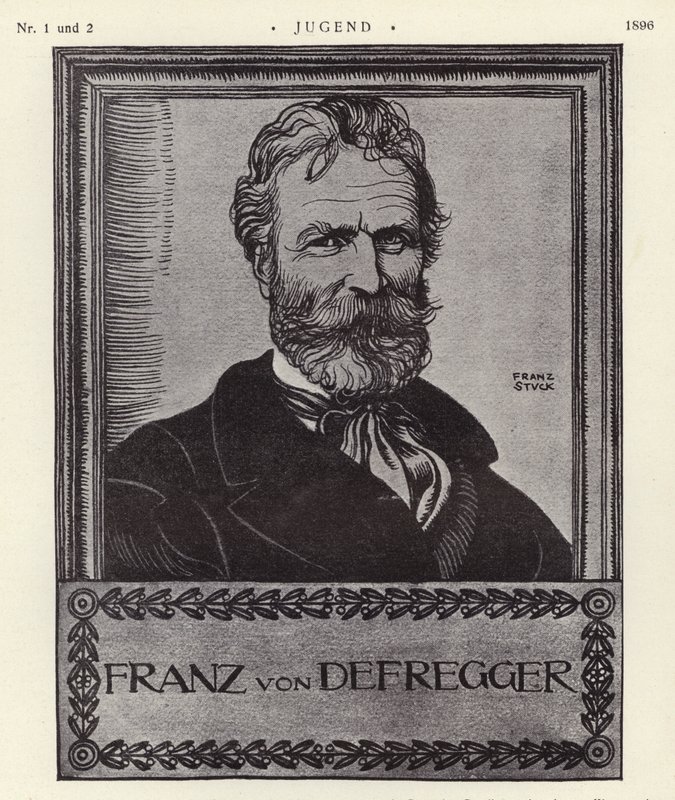 Franz von Defregger, österreichischer Künstler von Franz von Stuck