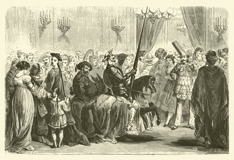 Maskenball der Grande Monde: Eintritt von Don Quixote von Frederic Theodore (after) Lix