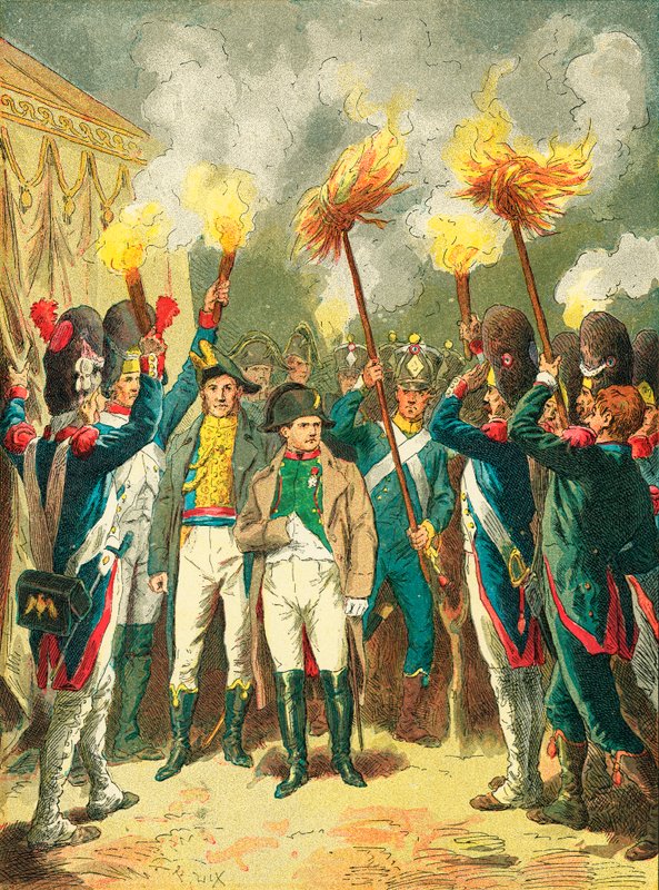 Der Vorabend der Schlacht von Austerlitz von Frederic Theodore Lix