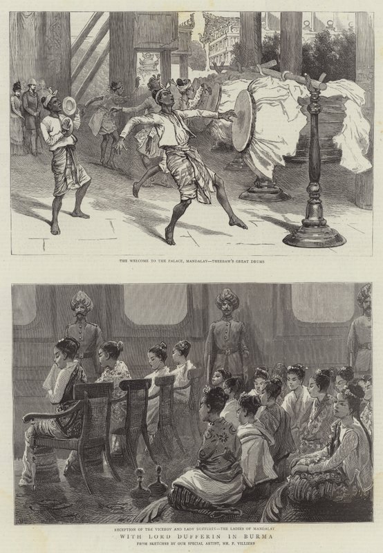 Mit Lord Dufferin in Burma von Frederic Villiers