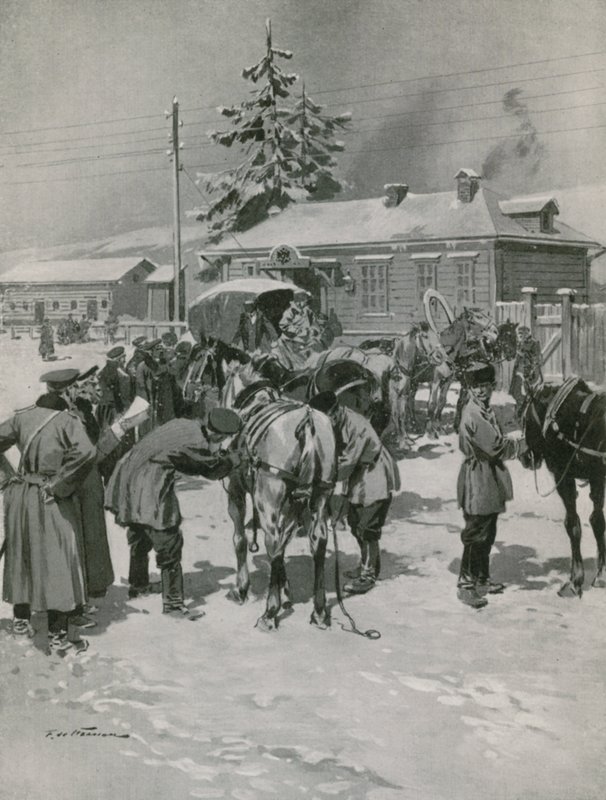 Poststation im Ural von Frederic de Haenen