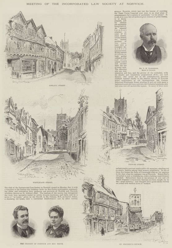 Treffen der Incorporated Law Society in Norwich von Frederick George Kitton