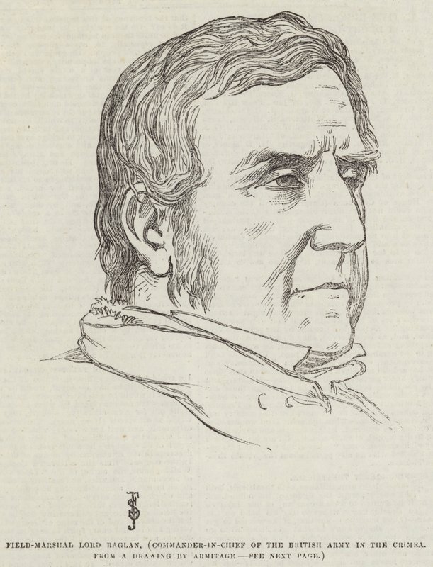 Feldmarschall Lord Raglan, Oberbefehlshaber der britischen Armee auf der Krim von Frederick John Skill