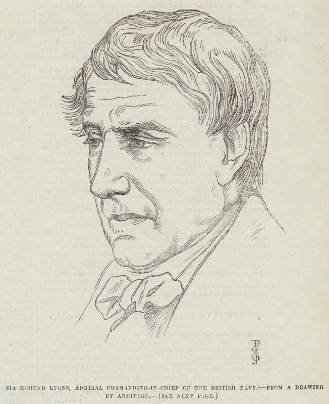 Sir Edmund Lyons, Admiral und Oberbefehlshaber der britischen Marine von Frederick John Skill