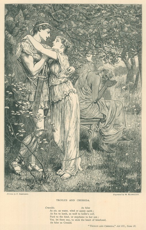 Illustration für Troilus und Cressida von Frederick Barnard