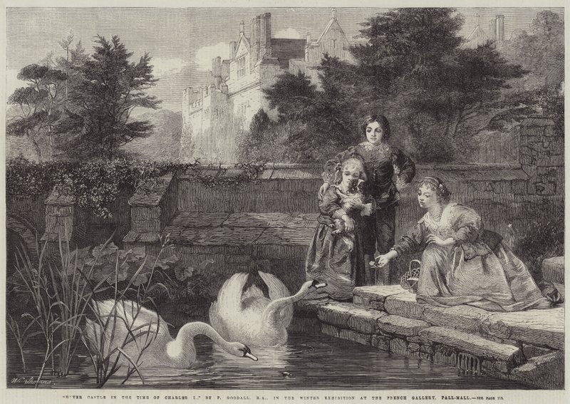 Hever Castle zur Zeit von Charles I. von Frederick Goodall